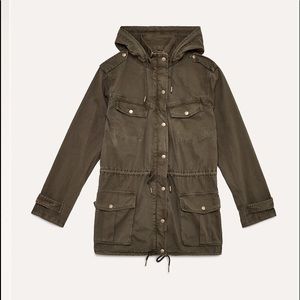 Azure skies trooper jacket dark green XS